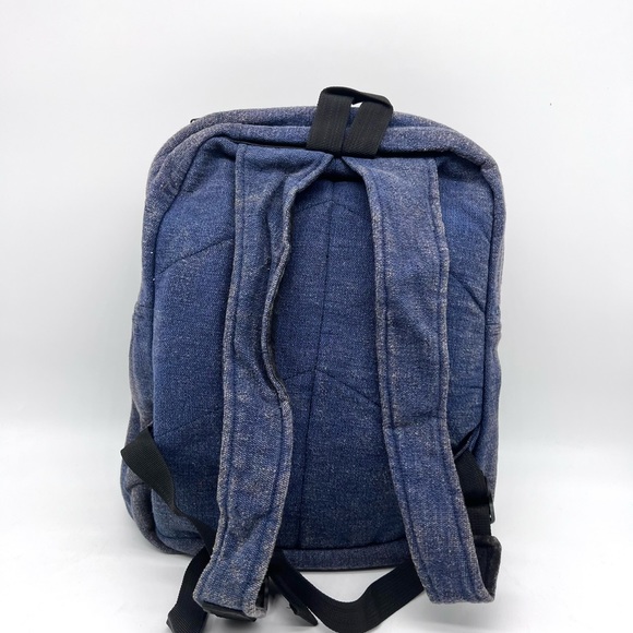 Stonewashed Heavy Cotton Backpack Blue - Picture 8 of 13